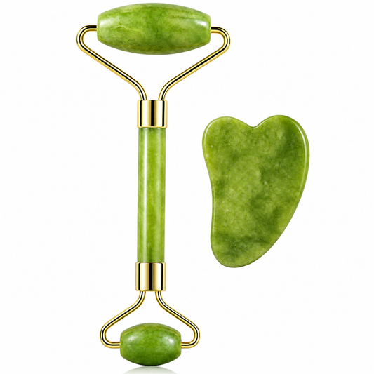 Set de Rodillo de Jade y Gua Sha